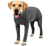Traje de recuperación para perro, suéter de forro polar con patas, abrigo para perro para postoperatorio, se adapta a bulldog francés, corgi, galgo, labrador, golden retriever