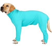 Traje de recuperación para perro, suéter de forro polar con patas, abrigo para perro para postoperatorio, se adapta a bulldog francés, corgi, galgo, labrador, golden retriever