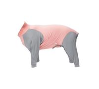 Traje de recuperación para perros grandes y medianos, pijama de cuerpo completo para pelar y lamer ropa de mascotas, perchas para perros pequeños (rosa, S)