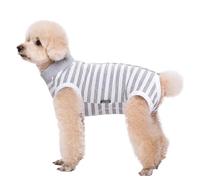 Traje de recuperación postoperatorio de algodón for Mascotas, Mono Cerrado antilamido for Perros pequeños, medianos y Gatos.(E,XXL)