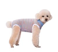 Traje de recuperación postoperatorio de algodón for Mascotas, Mono Cerrado antilamido for Perros pequeños, medianos y Gatos.(G,XS)