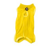 Traje de recuperación quirúrgica para gatos, macho, hembra, perro, lamiendo abdominales o piel para mascotas, traje de pijama de recuperación quirúrgica de tela suave para gatos Mbg882 (amarillo, L)