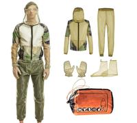 Traje de red para moscas, ropa de red de cuerpo completo, chaqueta, pantalones, guantes, protección transpirable para viajes, apicultura, camping, senderismo, pesca al aire libre, jardinería, Juego de