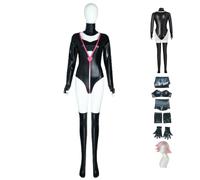 Traje de rol de anime 'hazbin hotel' Angel Dust cospiay traje de peluca completo para adultos traje de fiesta de carnaval de Halloween