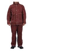Traje de soldadura costura Conjunto ropa protector contra el aislamiento térmico(Brown,XX-Large)