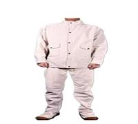 Traje de soldadura eléctrica Ropa trabajo protectora especial Trajes seguridad cuero anti -escalado Uniforme(C,L)