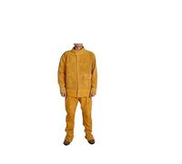 Traje de soldadura eléctrica Ropa trabajo protectora especial Trajes seguridad cuero anti -escalado Uniforme(A,3XL)