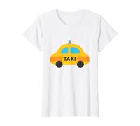 Traje De Taxi Amarillo Taxi Camiseta gráfica económica, Mujer, Blanco, S