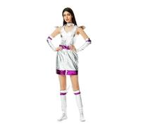 Traje de trabajo completo, traje de astronauta extraterrestre para cosplay ideal para una fiesta temática de ciencia ficción o actuación escénica