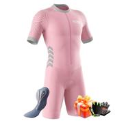 Traje de Triatlón de Manga Corta para Hombre,Traje De Ciclismo Hombres de Traje Tri,Traje de Ciclismo de Secado rápido MTB Mono Racing,Ciclismo (Typ-1,S)