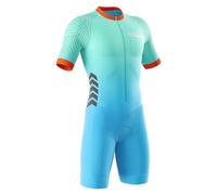 Traje de Triatlón Hombres,Conjunto de traje de triatlón de manga corta para hombre,Traje de ciclismo de secado rápido MTB Mono Racing,Ciclismo, natación (Typ-4,S)