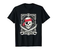 Traje de Vacaciones Jolly Roger Pirate Skull & Crossbones Cruise Camiseta