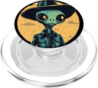 Traje de vaquero alienígena para una aventura cósmica y un aspecto espacial PopSockets PopGrip para MagSafe
