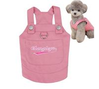 Traje De Vaqueros Para Cachorro De Moda - Chaqueta De Moda, Chaleco Cómodo | Elegante Ropa Para Caminar De Tejido Ligero Con Hebilla Funcional, Diseñado Para Paseos Relajados O Visitas De Barri