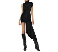 Traje de verano con falda larga para el tiempo libre. Diseño moderno y de moda. Perfecto para las aventuras diarias. Elegante atuendo completo. Fácil de limpiar para tu armario de verano., Negro , M