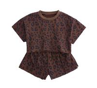 Traje de Verano para niñas,Traje casa Dos Piezas diseño Rayas onduladas Conjuntos Pantalones y Camisetas niñas Ropa Moda Festiva bebé niña niños 1 a 6 años
