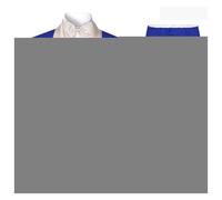 Traje de Vestir for Hombre, Traje satén con Cuello Chal, Conjunto Dos Piezas, Cruzado for, for Boda, Verano, Playa, Padrinos(Blue,XXL)