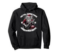 Traje Divertido de Nikolaus Navidad Feo Papá Noel Heavy Metal Rock Sudadera con Capucha