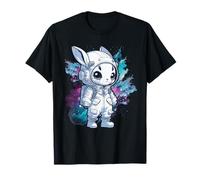 Traje espacial con casco de conejo astronauta para niñas Camiseta