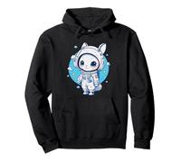 Traje espacial con casco de conejo astronauta para niñas Sudadera con Capucha