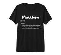 Traje Famoso del Nombre Personalizado de la definición de Matthew para Matt Camiseta Premium