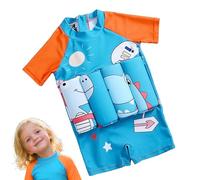 Traje Flotante Para Niños Pequeños,Traje De Baño Flotante Infantil Con Elementos De Flotación Para Bebé | Chaleco Natación Rápido Secado Motivo Dinosaurio para Niños Niñas Piscina Playa Verano Deporte