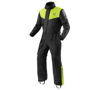 Revit Pacific 4 H2O Traje de lluvia de motocicleta de 1 pieza, negro-amarillo, tamaño 2XL