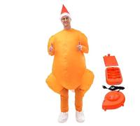 Traje Inflable De ,Traje De Pollo Inflable Unisex De Cuerpo Completo Con Ventiladores - Traje De Vestir De Cosplay De Navidad | Para Los Amantes Familia Amigos Esposa Marido Padre