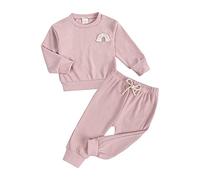 Traje Informal Infant Toddler Newborn Baby Boys Manga Larga sólido Sudadera Blusa Tops Pantalones Traje Conjunto 2 uds Ropa Trajes De Halloween De Azafata (2-3 Years)