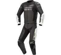Traje Moto ALPINESTARS en la Piel Gp Force Chaser - 2 Piezas - Negro/Blanco