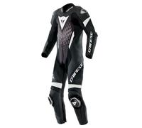 Traje moto Cuero Hombre Dainese LAGUNA SECA 6 Perforado Black/White/Anthracite
