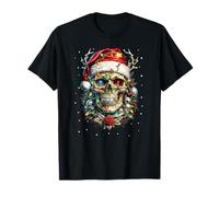 Traje Navideño Calavera Navidad Muerte Navidad Pesada Camiseta