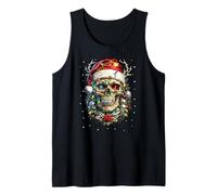 Traje Navideño Calavera Navidad Muerte Navidad Pesada Camiseta sin Mangas