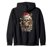 Traje Navideño Calavera Navidad Muerte Navidad Pesada Sudadera con Capucha