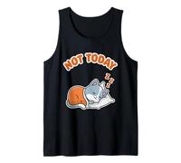 Traje Oficial para Dormir con Bonito Gato Kawaii de Not Today Camiseta sin Mangas
