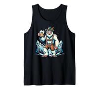 Traje Oktoberfest Yeti Montañas Cerveza Lederhosen Bigfoot Camiseta sin Mangas