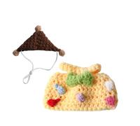 Traje para Hámster Conjunto Tejido de Suéter y Gorro para Mascotas | Trajes Abrigados Para Animales Pequeños para Hámster Cobaya Hurón Conejo Chinchilla Erizo y Gerbo