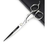 Traje profesional de corte de pelo de 6 pulgadas, tijeras afiladas de acero inoxidable, adecuado para peluqueros y peluquerías. (Corte plano de 6 pulgadas)