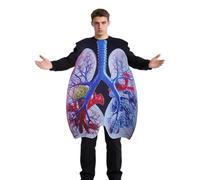 Traje Pulmón - Disfraz Cosplay | Disfraz Educativo de Respiración 3D para Niños y Adultos | Accesorios de Enseñanza de Anatomía Médica para Halloween, Aula de Ciencias, Rendimiento Etapa y
