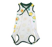 Traje Quirúrgico para Gatitos, Cómodo, Flexible, con Estampado de Aguacate, Traje de Recuperación Quirúrgica de Algodón para Gatos, Evita Que Se Lamen Las Heridas Abdominales (S)