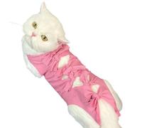 Traje Recuperación Gato Transpirable - Body Quirúrgico Gatos - Chaleco Suave Antilamido Postoperatorio Mascotas Casa