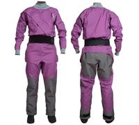 Traje Seco Impermeable Para Kayak Para Mujer, Equipo De Kayak, Traje Seco De 4 Capas Transpirable E Impermeable Para Remar Y Hacer Snorkel.,Purple-S