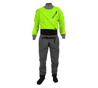 Traje Seco Tela Impermeable Kayak Traje de Kayak Impermeable de una Pieza for Hombre, con Junta de látex for flotación a la Deriva(Green,S)