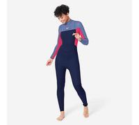 Traje Surf Mujer Prologue Azul-Rosa Neopreno 4/3 mm Cremallera Espalda S