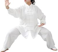 Traje Tai Chi Hombre Mujer,Traje Tang Chino Tradicional,Uniforme Kung Fu Artes Marciales,Ropa Hanfu Con Camisa Pantalón,Cuello Alto Hebillas Para Wushu,Entrenamiento,Cultura China C,XS(40-50kg)