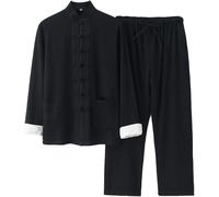 Traje Tradicional De Artes Marciales Chinas para Hombre, Uniforme De Tai Chi Tela Transpirable Kung Fu Wing Chun Hanfu Traje De Kungfu Tang Camisa De Hombre Chino B,4XL