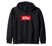 Traje Urbano de los años 90 de Ella Name, Regalo para una niña Llamada Ella Sudadera con Capucha