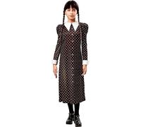 Traje Wednesday Miércoles Addams Vestido Halloween Carnaval RUBIE'S 967
