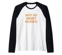 Trajes a Juego para Parejas de Acción de Gracias Not So Sweet Potato Camiseta Manga Raglan