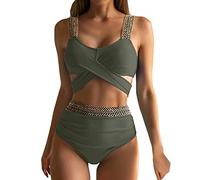 Trajes de baño Bañador Mujer Categoría de producto Swimwears Tankinis Set 2 | Título del producto Conjunto de bikini para mujer Traje de baño Tanque Traje de baño con cuello en V profundo medio